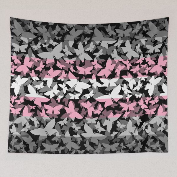 Item preview, Veil of Butterflies, Pride Series - Demigirl designed and sold by StephOBrien.