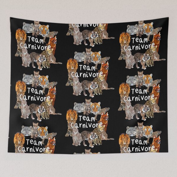 Item preview, Team Carnivore ,Team Carnivore Design – Fierce Big Cats and Wild Predators Artwork Featuring Tigers, Lions, Leopards, Hyenas, Lynx, and Dholes designed and sold by PrettylittlepastelUk.