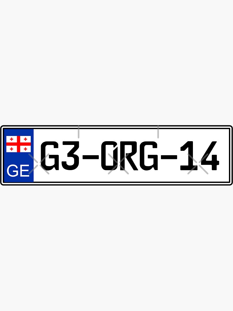(country) car license plate" Sticker for Sale by HAKVS Redbubble