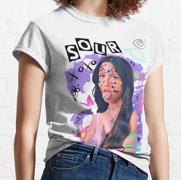 Olivia Rodrigo, Olivia Rodrigo sour album, good 4 u, deja vu, drivers lisense Classic T-Shirt
