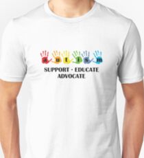 Autism Support Educate Advocate Unisex T-Shirt