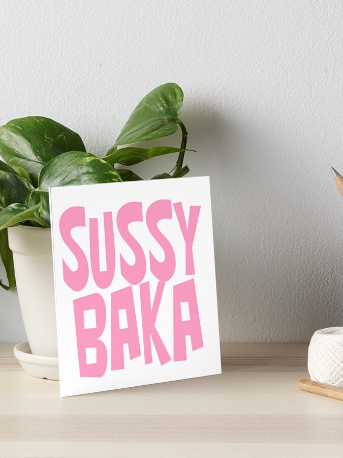 Sussy Baka Amongus Im Meme  Art Board Print for Sale by BigToeMan