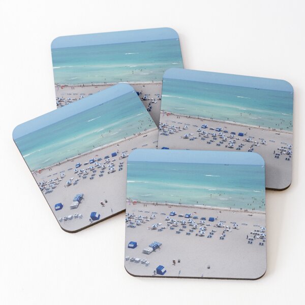 Item preview, Miami Beach on drone designed and sold by MalloryNolte.
