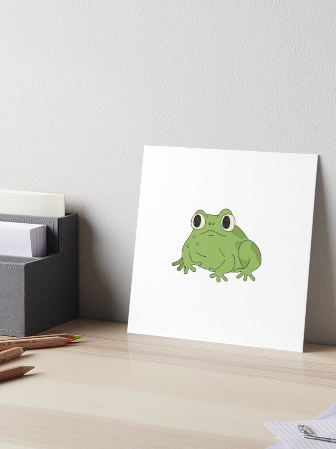 Frog and Toad Fishing Art Board Print for Sale by jakealy