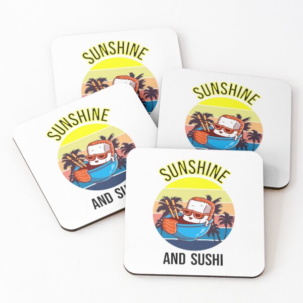 Item preview, Retro Vintage Sushi and Sunshine Summer Design designed and sold by Raminovitch.