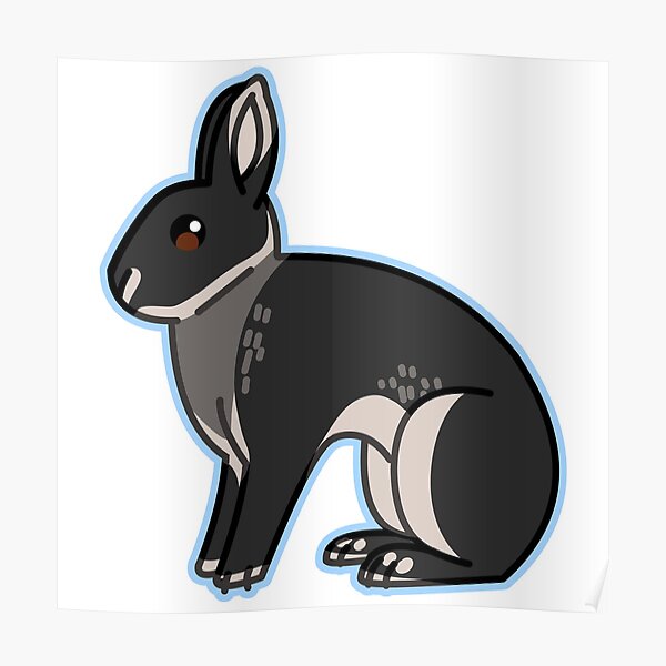 "Britannia Petite Rabbit" Poster for Sale by whispen Redbubble