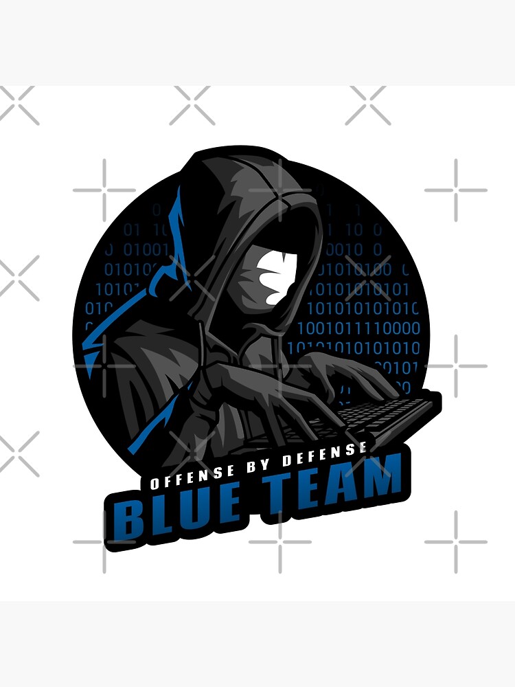 Disover Blue Team | Hacker design Premium Matte Vertical Poster