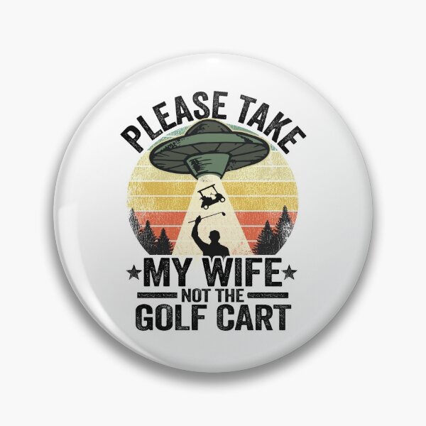 Item preview, Funny UFO Abduction Golf Cart Vintage Golfing Golf designed and sold by Stronzi.