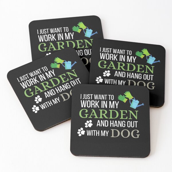 Item preview, I Just Want to Work In My Garden and Hang Out With My Dog designed and sold by Brimwood.