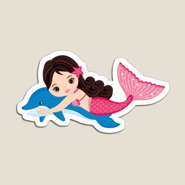 Item preview, Hermosa sirena con delfines designed and sold by CreativeMill.