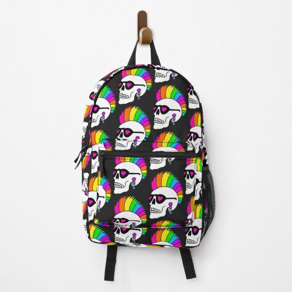 Item preview, Skull Rainbow Mohawk designed and sold by DaniKates.