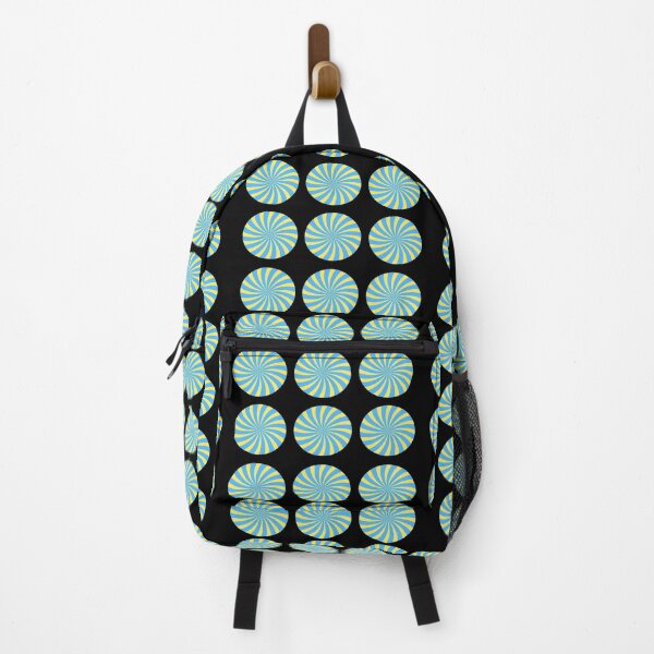 Item preview, Blue and Yellow Spiral Dots Abstract Pattern designed and sold by luvvvvvit.