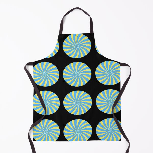 Item preview, Blue and Yellow Spiral Dots Abstract Pattern designed and sold by luvvvvvit.