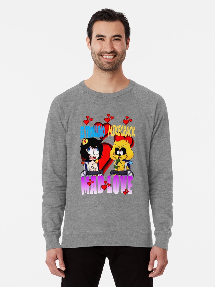 Sudadera ligera con la obra «Mad Love mikecrack y el Trollino» de