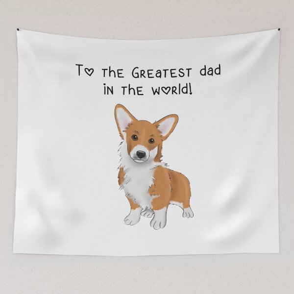 Item preview, Corgi Father's Day, To the Greatest Dad in the World! designed and sold by ElysianCreation.