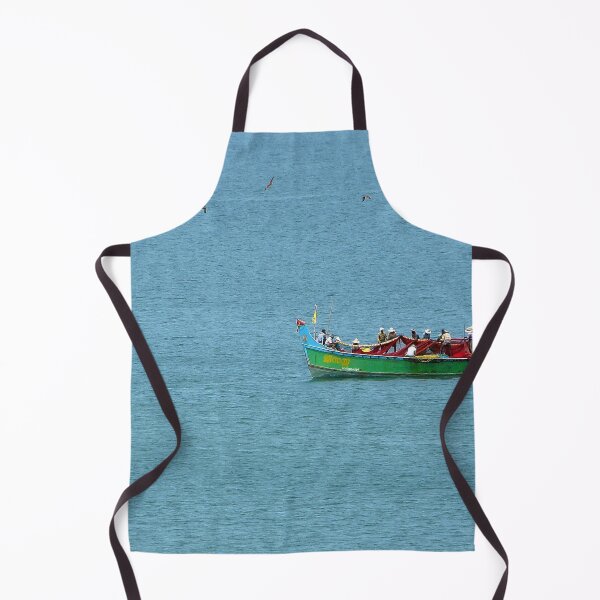 Item preview, Colorful Wooden Fishing Boat at Sea, India designed and sold by worldways.