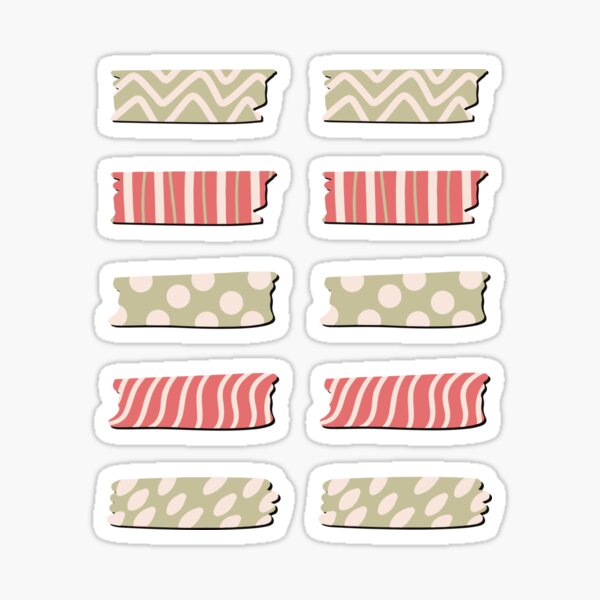 10 BOHO Flowers Washi Tape PNG Bundle Graphic by Heyv Studio