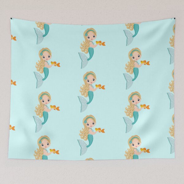 Item preview, Beautiful Mermaid with Turquoise Tail designed and sold by CreativeMill.