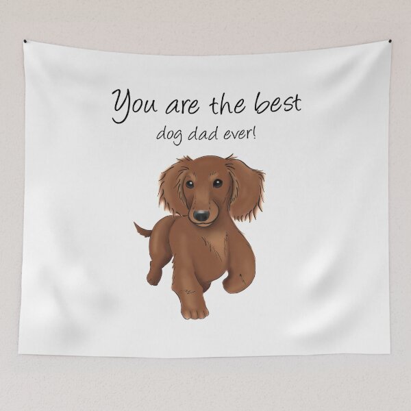 Item preview, Dachshund Father's Day, You are the best dog dad ever! designed and sold by ElysianCreation.