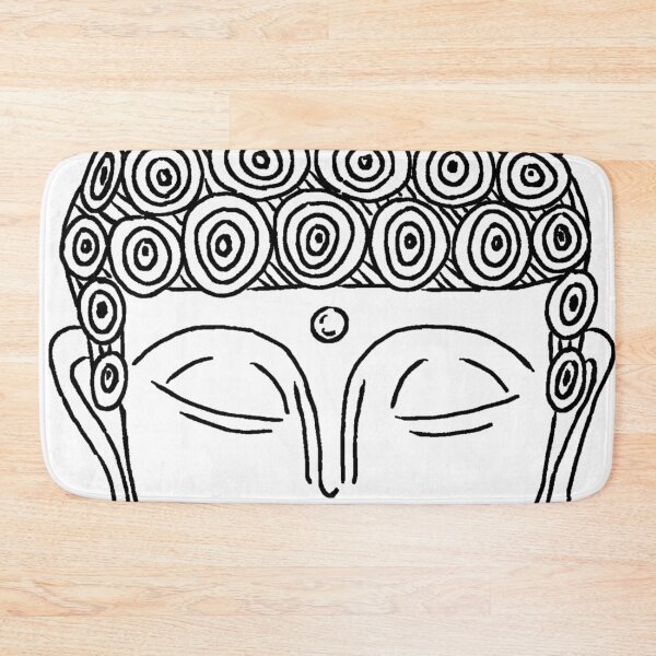 Item preview, Buddha head with his eyes closed designed and sold by IWOOJOO.