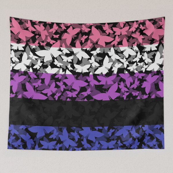 Item preview, Veil of Butterflies, Pride Series - Genderfluid designed and sold by StephOBrien.