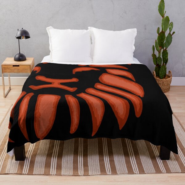 Item preview, Black Tribal African Maned Lion Illustration Orange Safari Travel Savannah Desert designed and sold by Celosia Liv.
