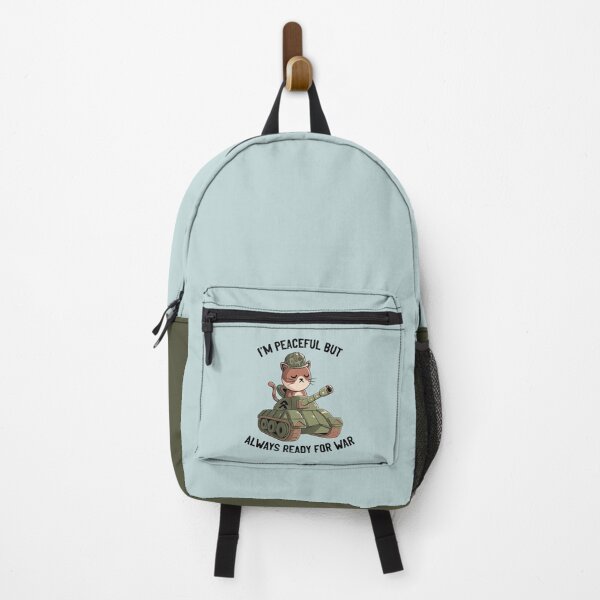 Item preview, I'm Peaceful But Always Ready For War Blue designed and sold by Tobe Fonseca®.
