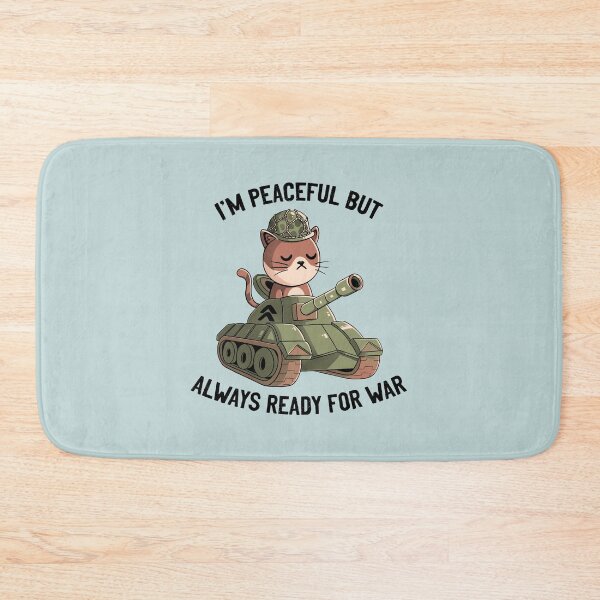 Item preview, I'm Peaceful But Always Ready For War Blue designed and sold by Tobe Fonseca®.