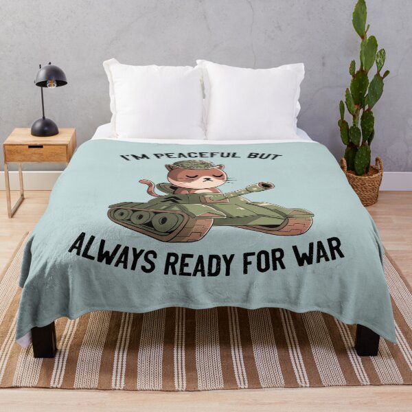 Item preview, I'm Peaceful But Always Ready For War Blue designed and sold by Tobe Fonseca®.