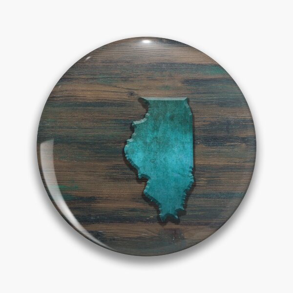 Item preview, Illinois State Shape Teal designed and sold by Jared Davies.