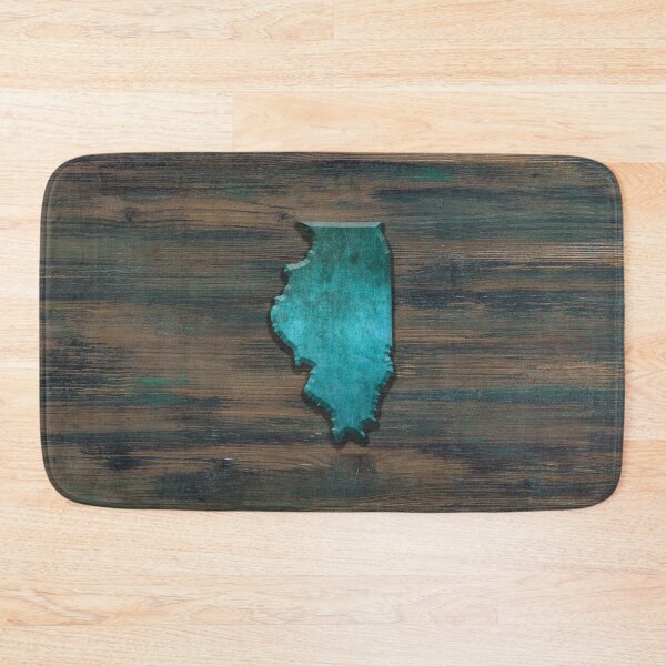 Item preview, Illinois State Shape Teal designed and sold by Jared Davies.