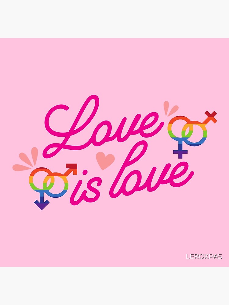 Love Is Love Rainbow Pride Lgbt Community Merch Lgbtqia Poster