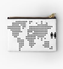 World map made from people icons Studio Pouch