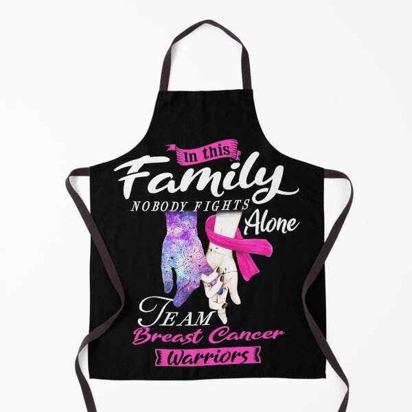 Item preview, In This Family Nobody Fights Alone Team Breast Cancer Warrior designed and sold by deputylove.