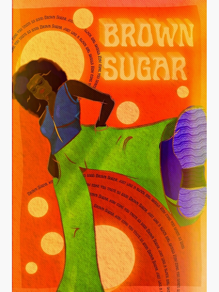 Discover brown sugar - the rolling stones illustation Premium Matte Vertical Poster