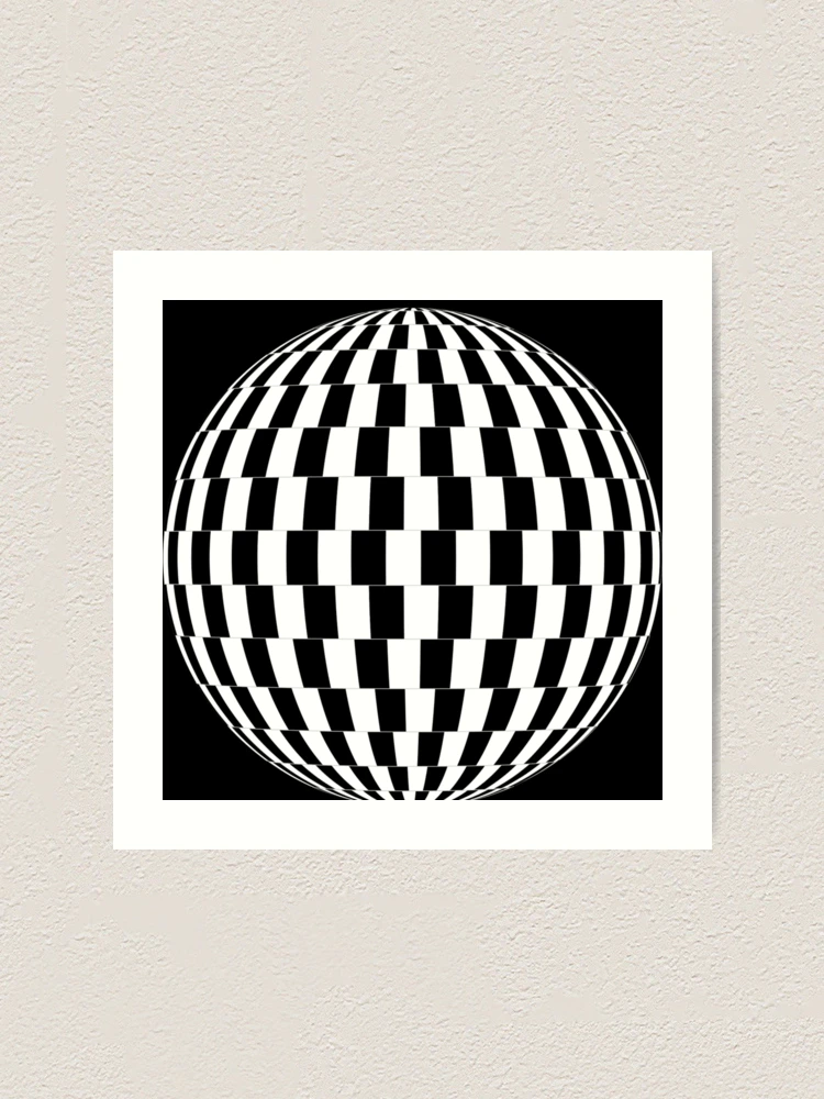 アート・デザイン・音楽 OPTICAL ILLUSIONS Abstract Black And White Arcs, Optical Illusion Art