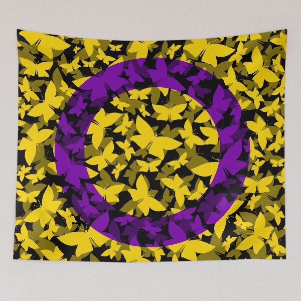 Item preview, Veil of Butterflies, Pride Series - Intersex designed and sold by StephOBrien.