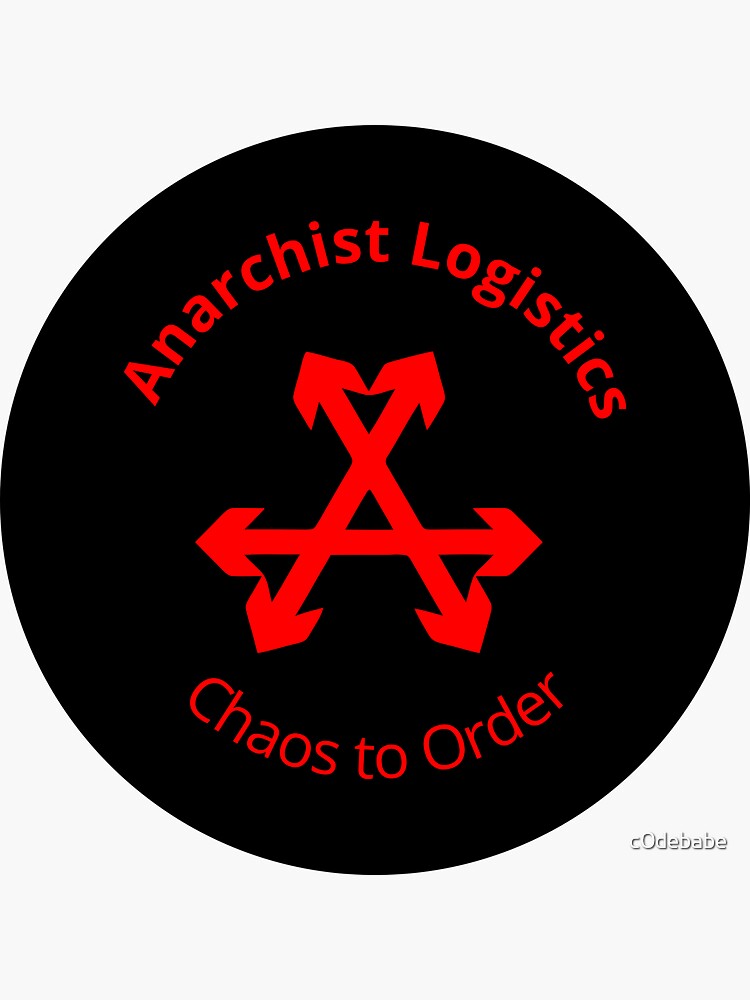 Anarchist Logistics Sticker For Sale By C Debabe Redbubble
