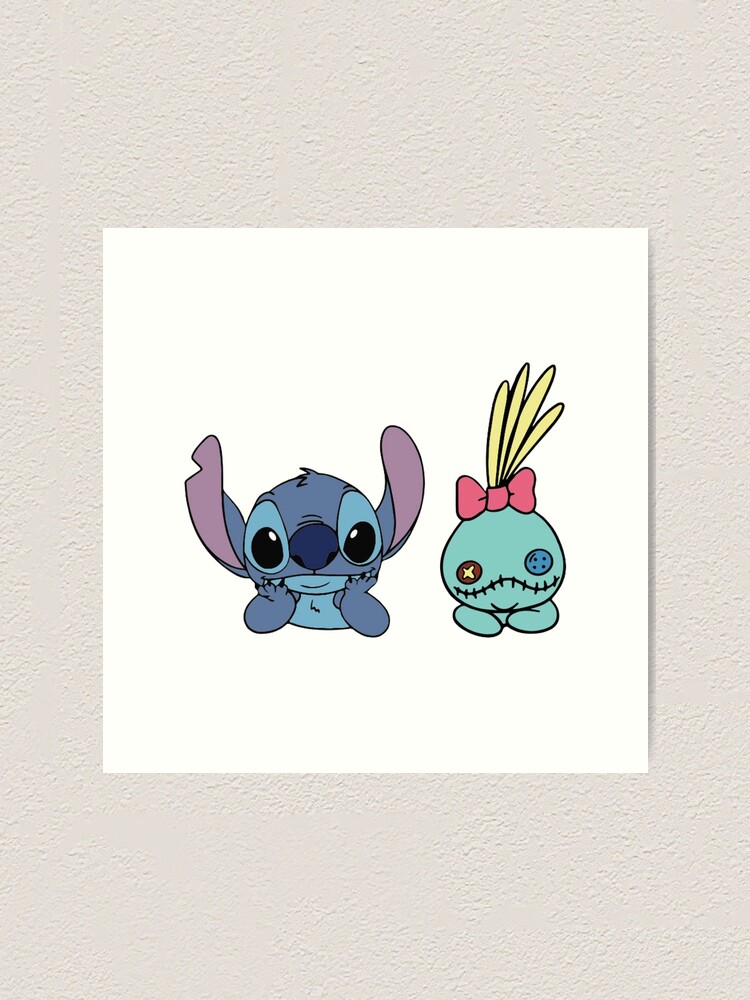 Cute Stitch Art Print