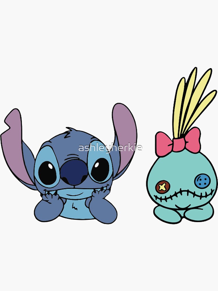 Disney Stitch And Scrump Stickers Lilo & Stitch Disney Characters