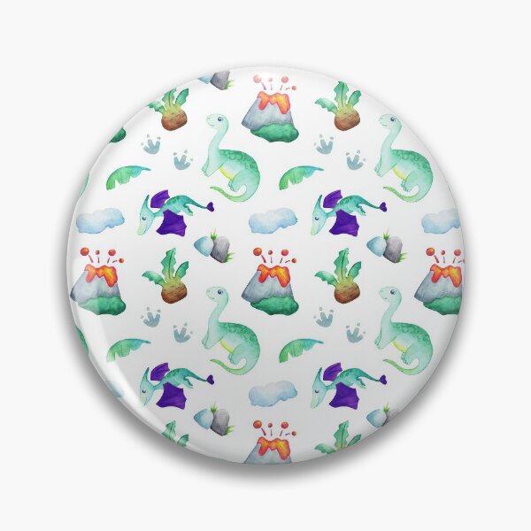Item preview, Brontosaurus and Pterodactyl Volcano Pattern designed and sold by KrisSidDesigns.