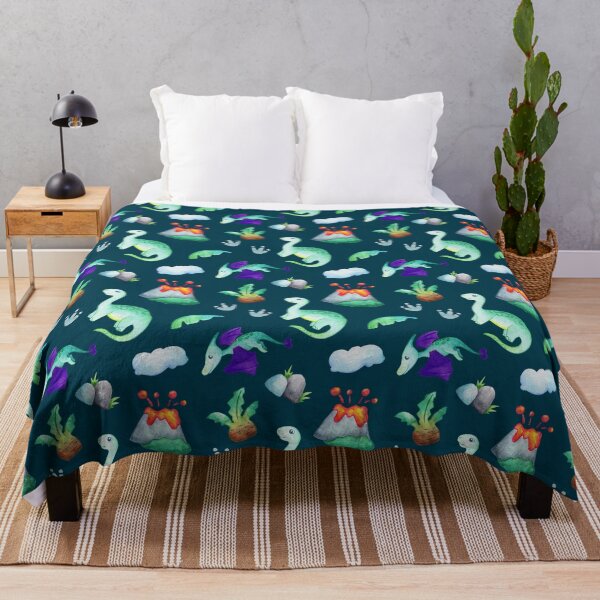 Item preview, Brontosaurus and Pterodactyl Volcano Pattern designed and sold by KrisSidDesigns.
