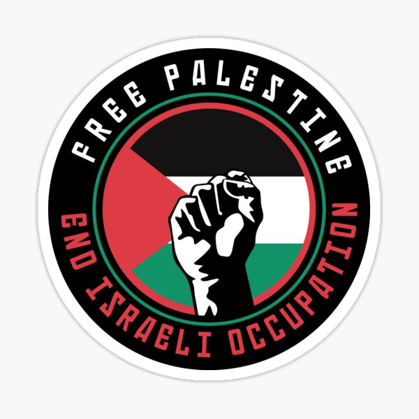 Free Palestine - End Israeli Occupation Sticker