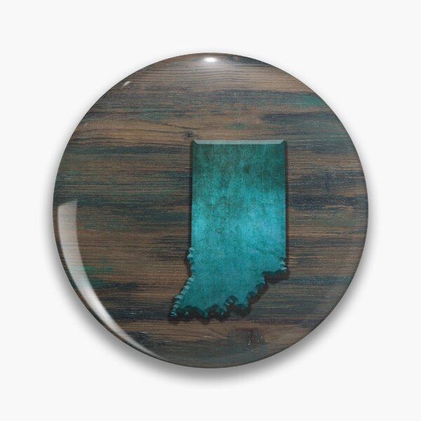 Item preview, Indiana State Shape Teal designed and sold by Jared Davies.