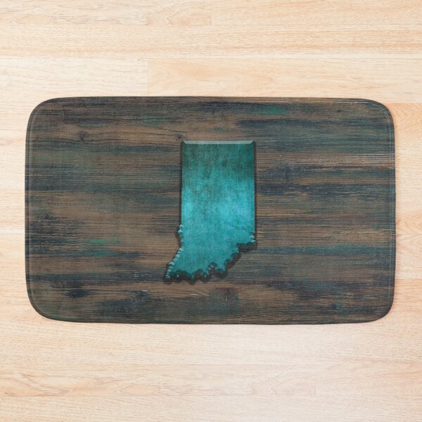 Item preview, Indiana State Shape Teal designed and sold by Jared Davies.