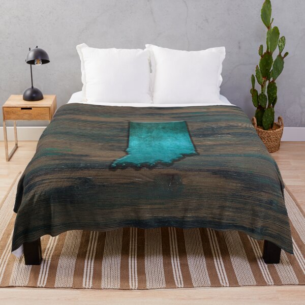 Item preview, Indiana State Shape Teal designed and sold by Jared Davies.