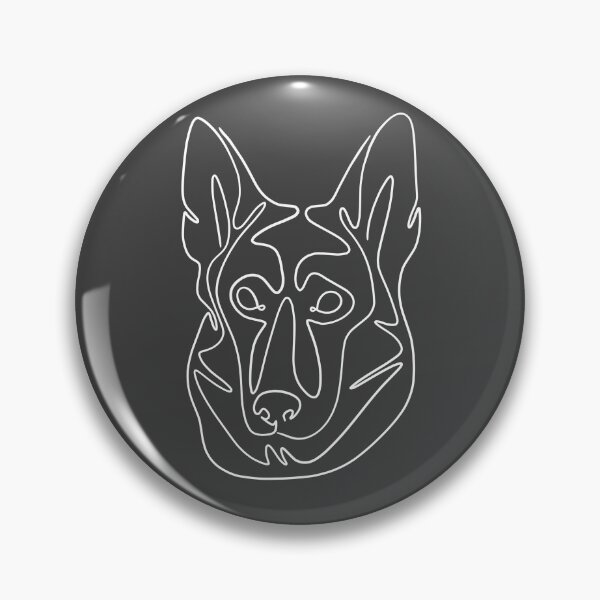 Item preview, Zen Lines German Shepherd (white line) designed and sold by HijinksStudio.