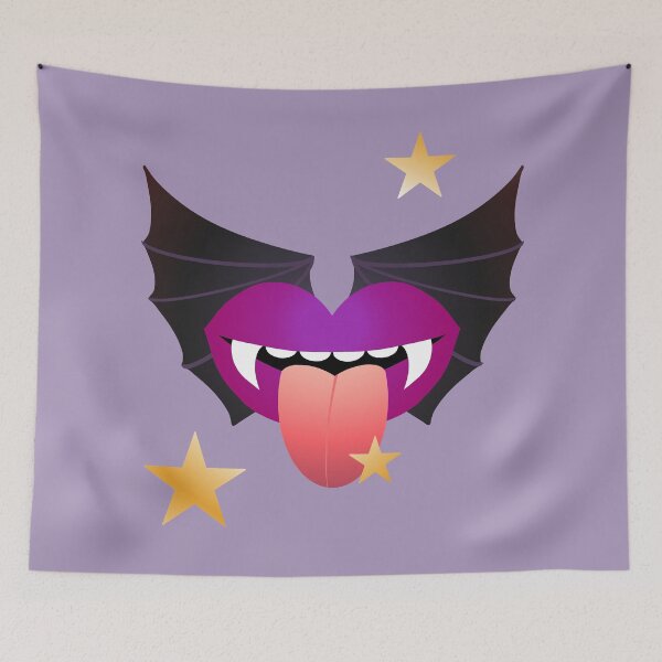 Item preview, Vampire Kisses the Night - PURPLE designed and sold by RawSunArt.