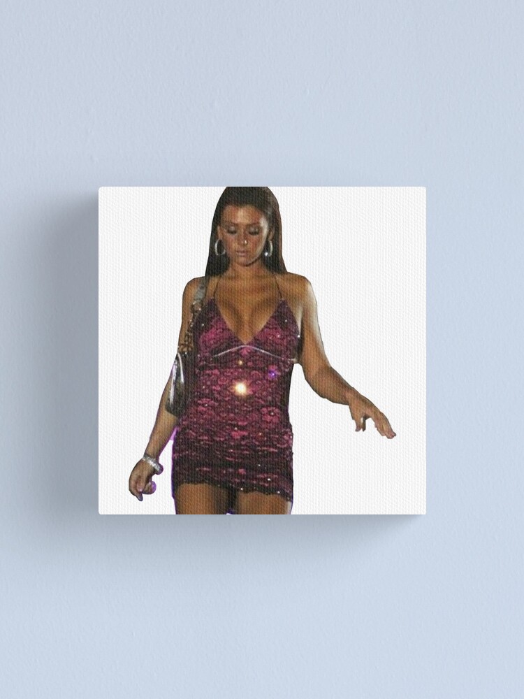 jwoww dress pink jersey shore " Canvas Print for Sale by Aileenl07 |  Redbubble