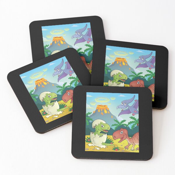 Item preview, Dinosaur and volcano designed and sold by PeaceyArt.